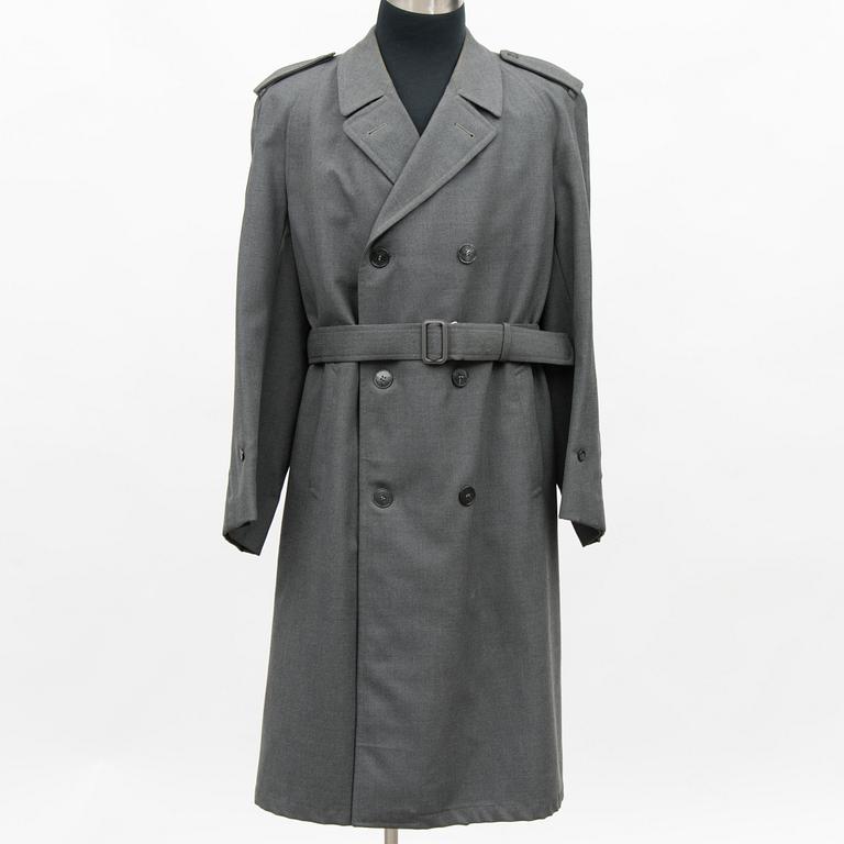 Five Finnish uniform overcoats, second half of 20th Century.