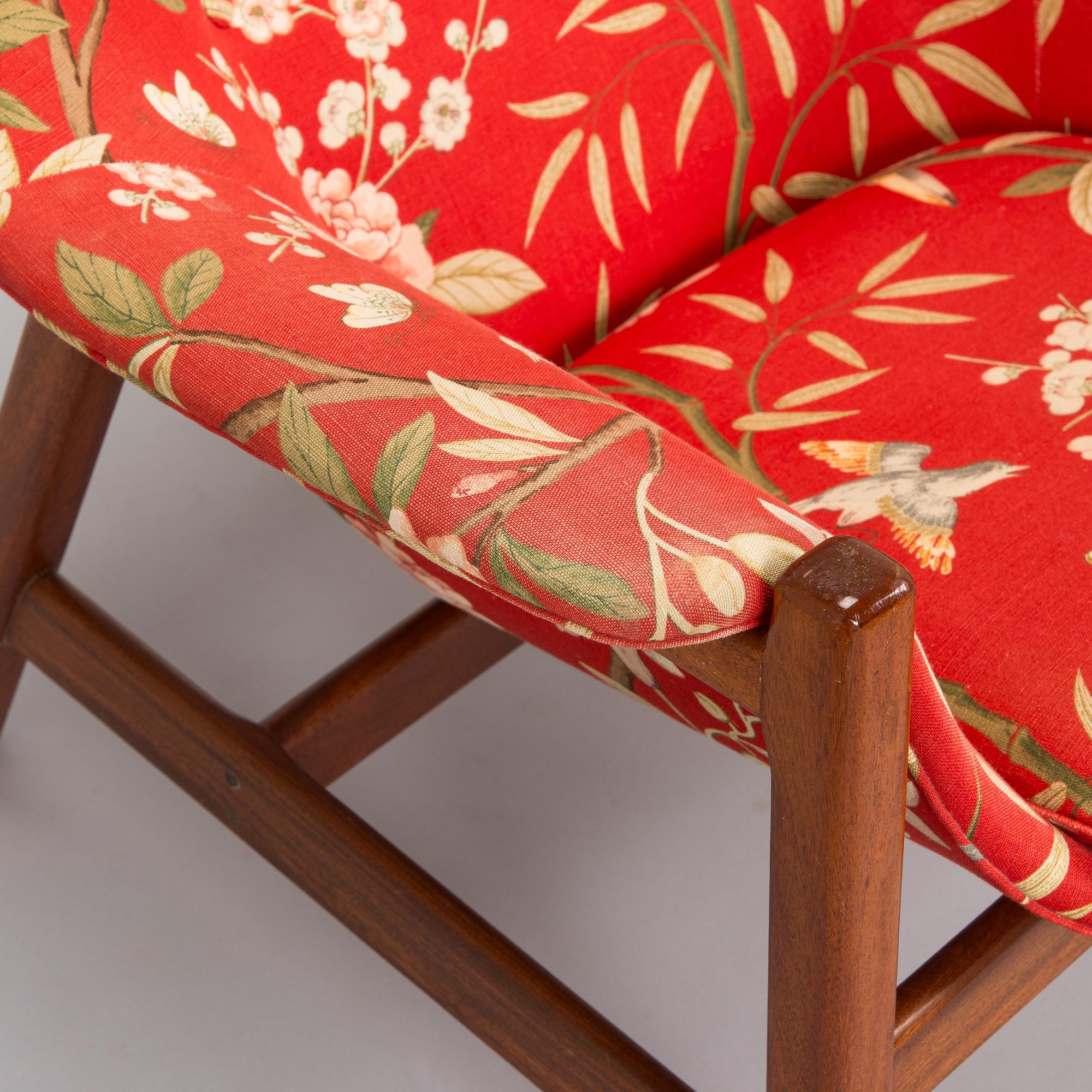 Carl Gustaf Hiort af Ornäs, fåtölj, "Caravelle", för Puunveisto Oy - Träsnideri Ab, 1960-tal.