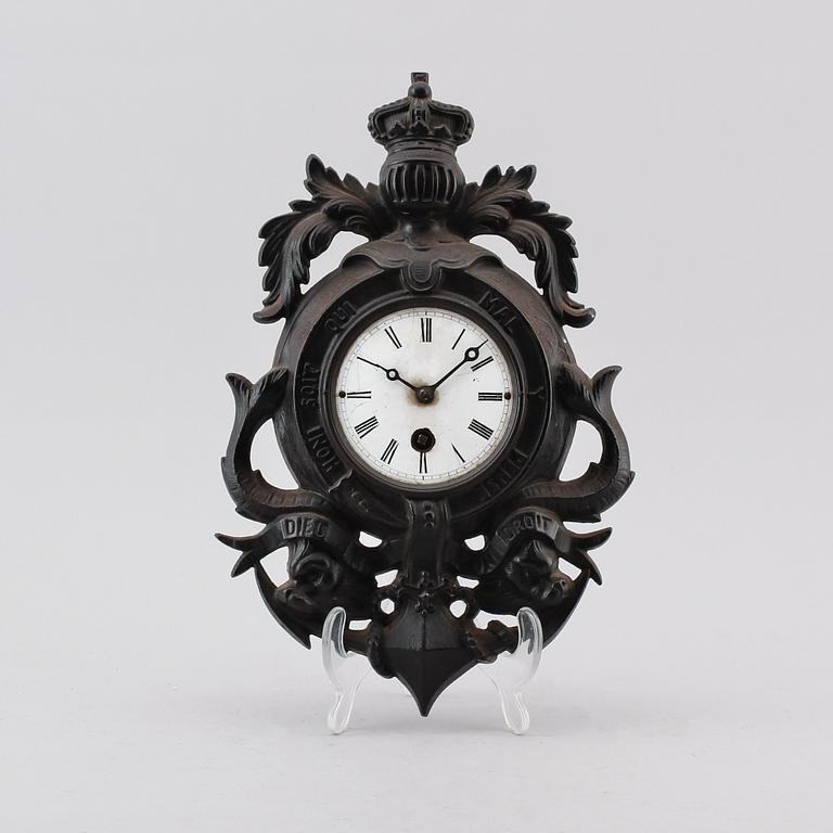 VÄGGUR, gjutjärn, England, 1800-talets andra hälft.