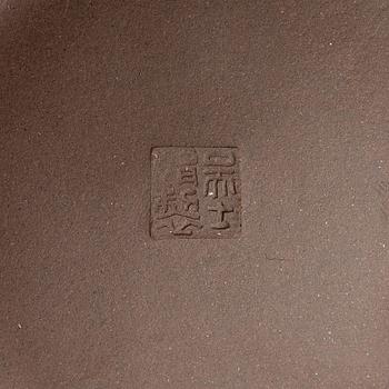 Tekannor, tre stycken, yixing, Kina, 1980-/90-tal.