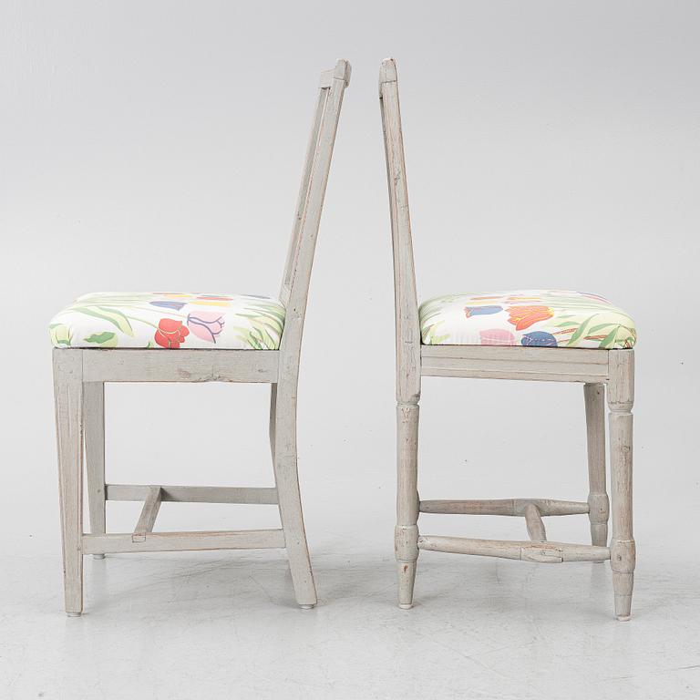 Chairs, 6, circa 1800.