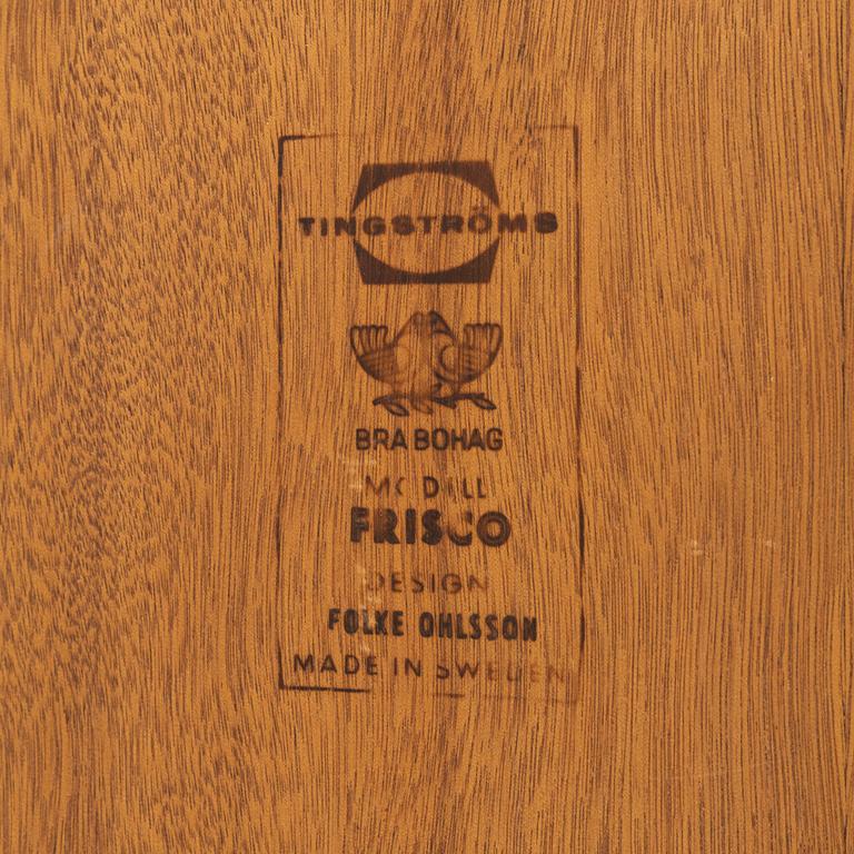 Folke Ohlsson, soffbord, "Frisco", Tingströms Bra Bohag, 1960-tal.