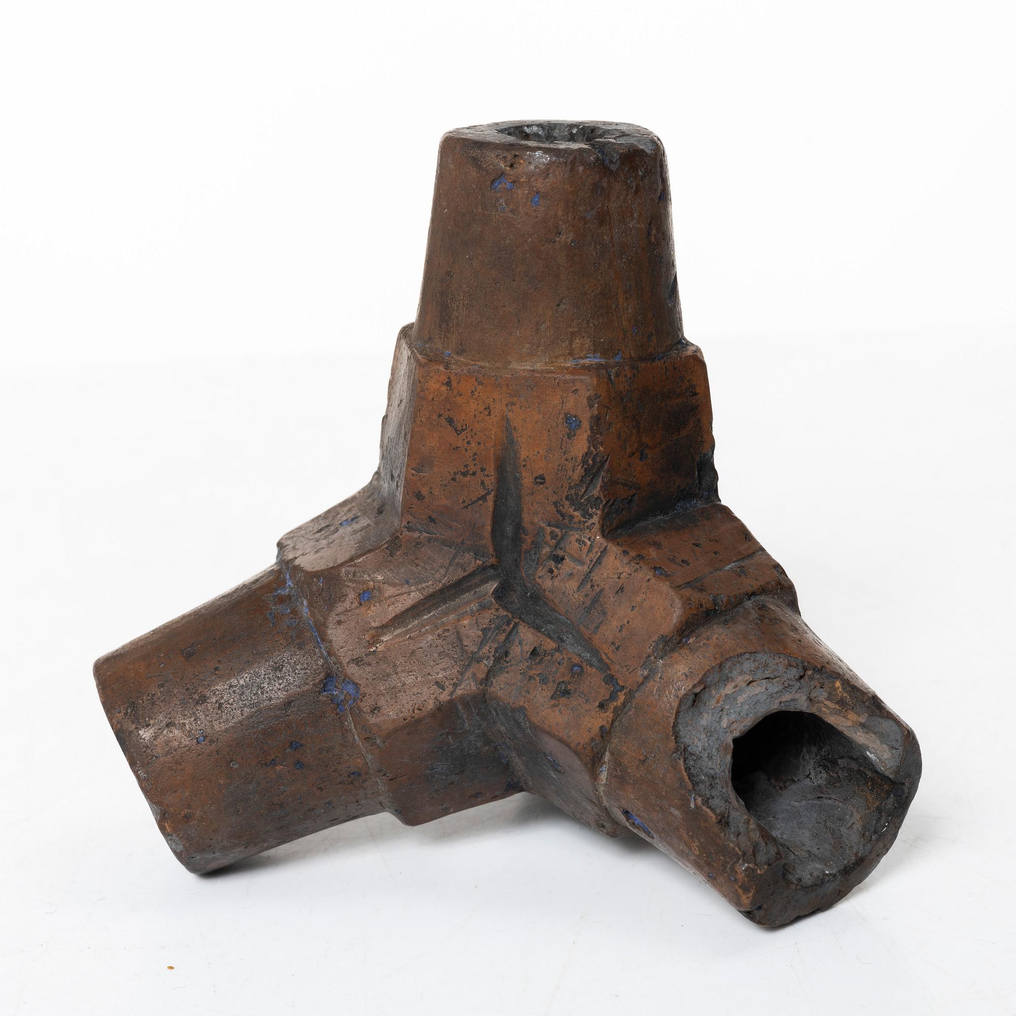 A 'caltrop' candlestick, Southern Sweden, 18th/19th century.