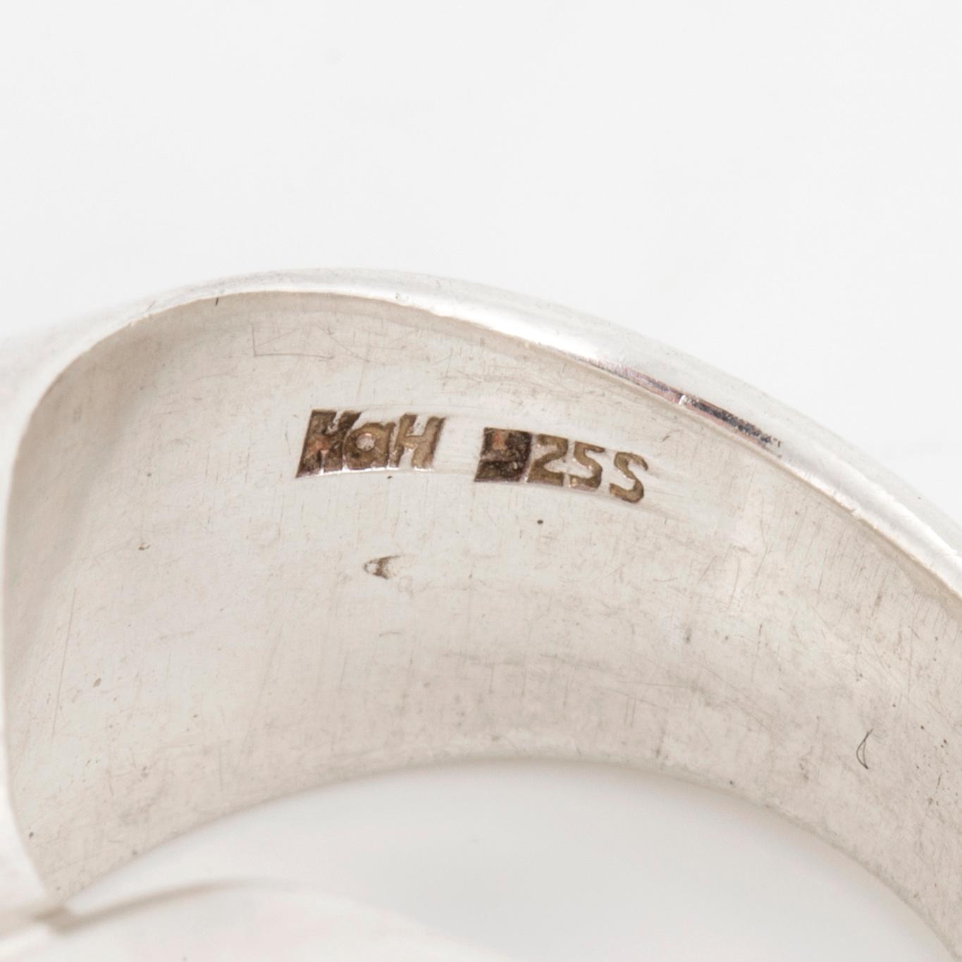 HANS HANSEN, a sterling silver ring, Denmark.