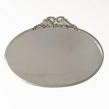 Mirror and mirror sconces, a pair, tin, Sweden, 1920s-30s.