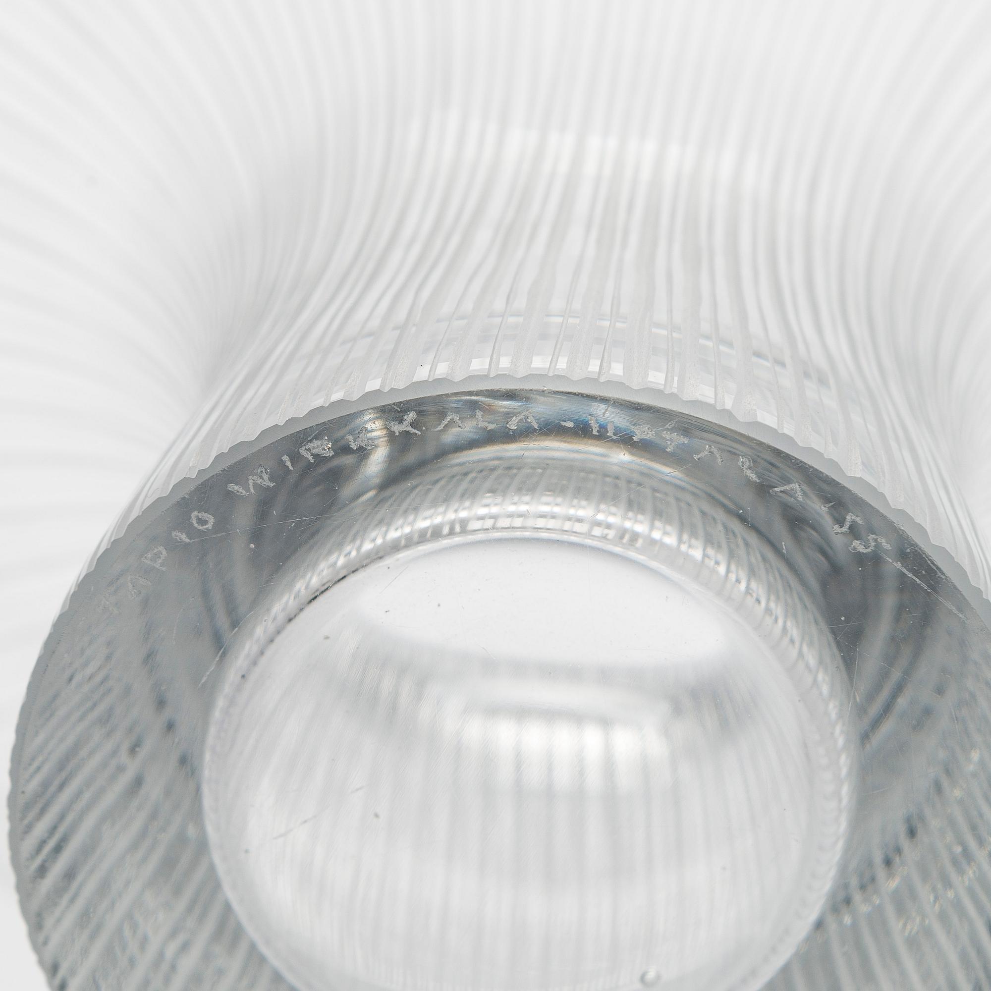 Tapio Wirkkala, konstglas, modell 3523, signerad Tapio Wirkkala, Iittala -55.