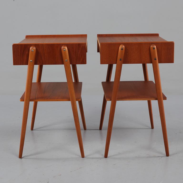 SÄNGBORD, ett par, 1950/60-tal.