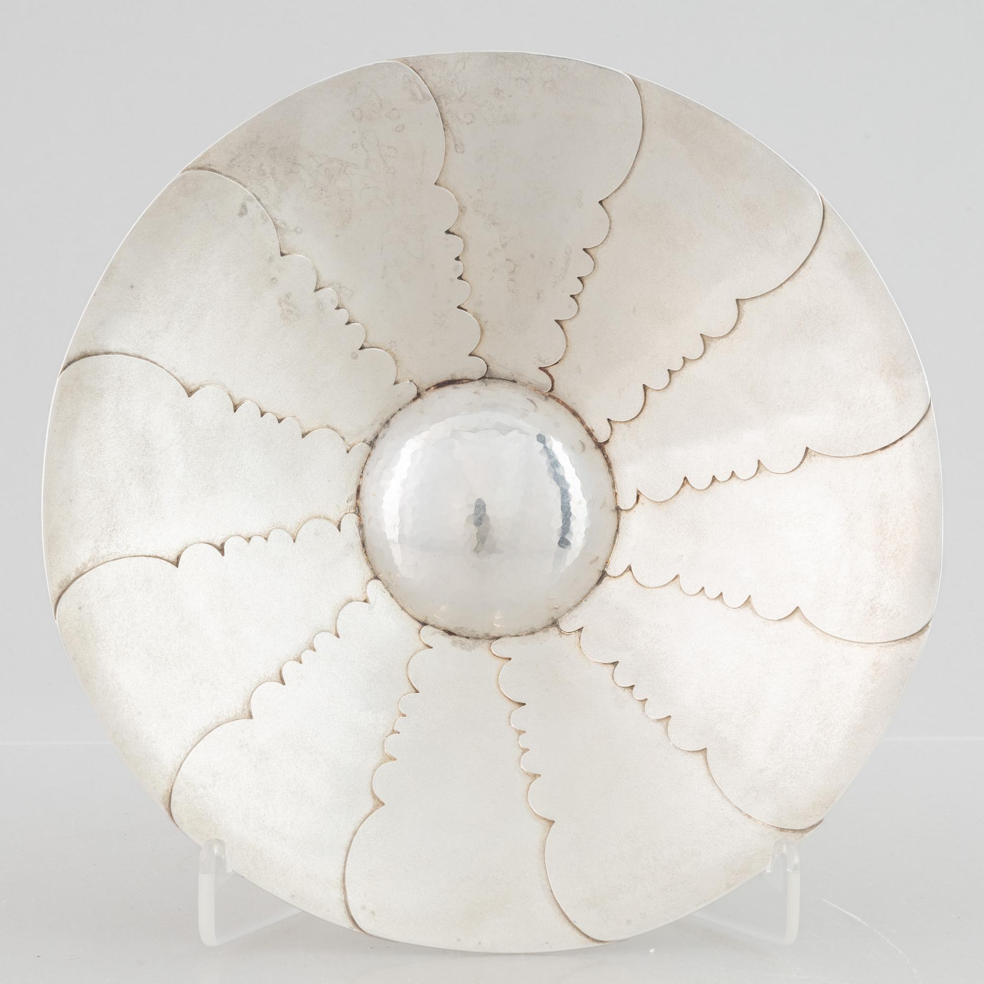 Horst H. Hild, skål, sterlingsilver, Stockholm, 1978.