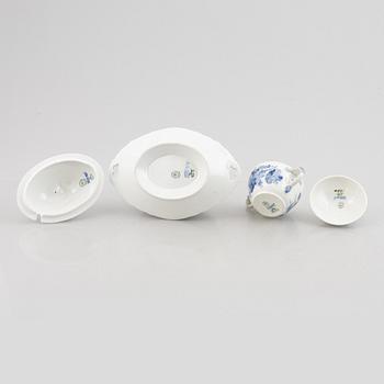 Royal Copenhagen, three pieces of "Blur Flower" porcelain, Denmark.