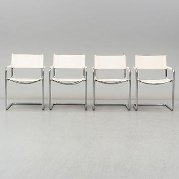 STOLAR, fyra stycken, Linea Veam, Italien, 1970-tal. Signerade.