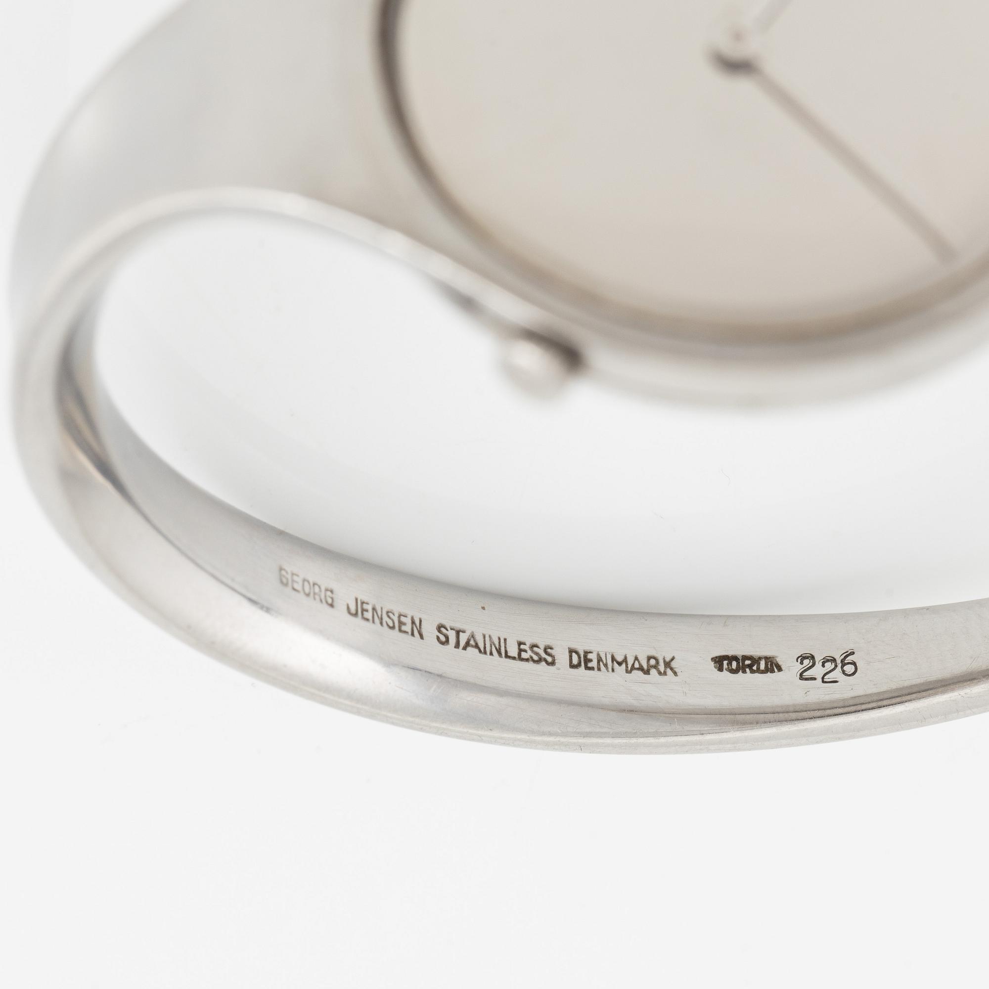 Georg Jensen, "L.U. Chopard & Cie", design Vivianna Torun Bülow-Hübe, wristwatch, 33 mm.