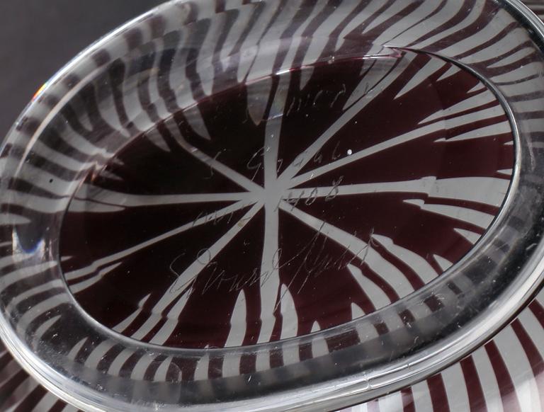 SKÅL, slipgraal, Edward Hald, Orrefors, 1949.