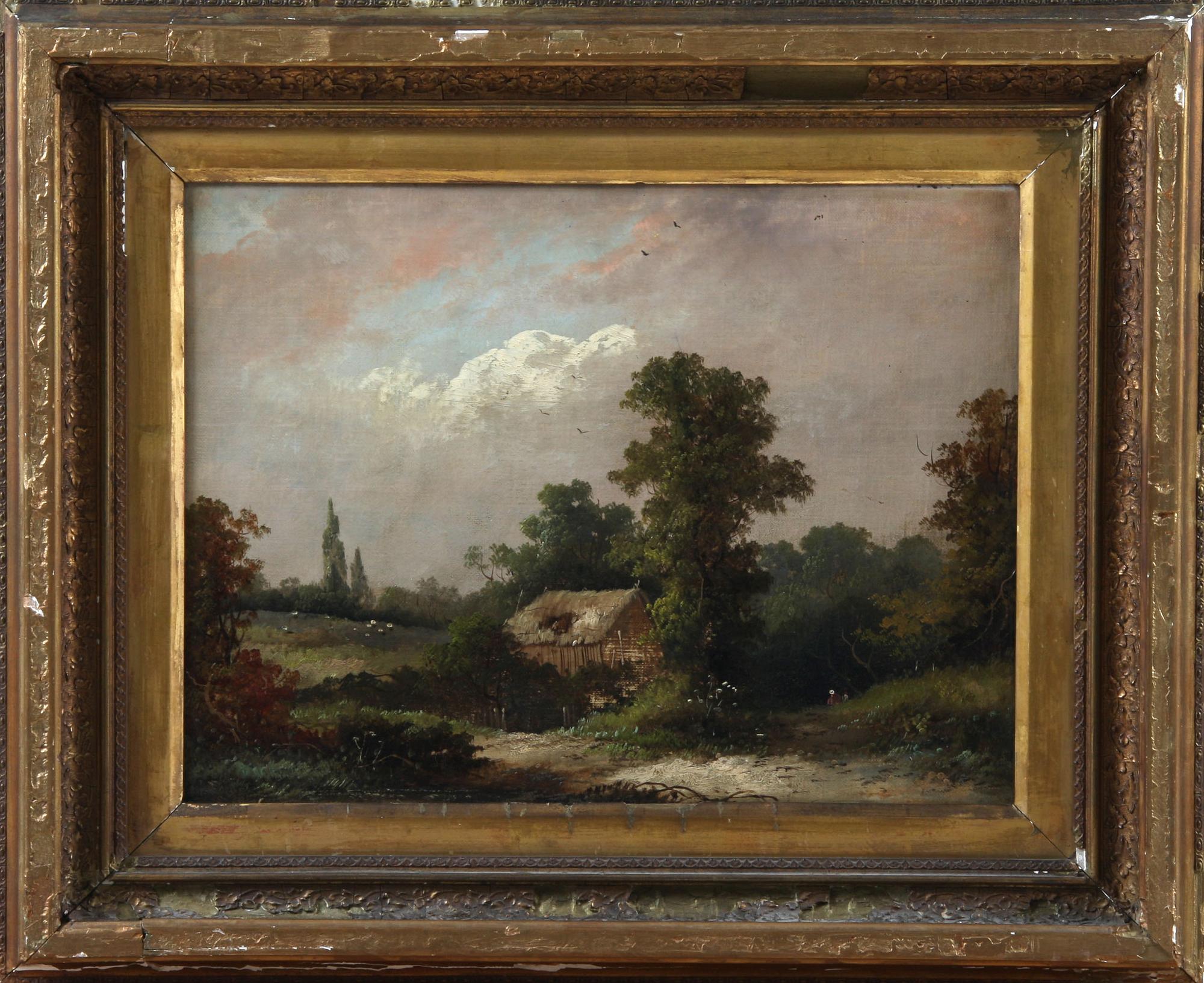 HENRY JOHN BODDINGTON, olja på duk, 2 st, tillskrivna, ena sign o dat.