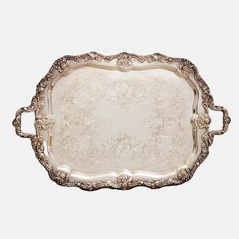 Trays 2 pcs of nickel silver mid/second half of the 20th century.