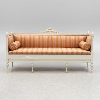 A Gustavian style sofa, 19th century.
