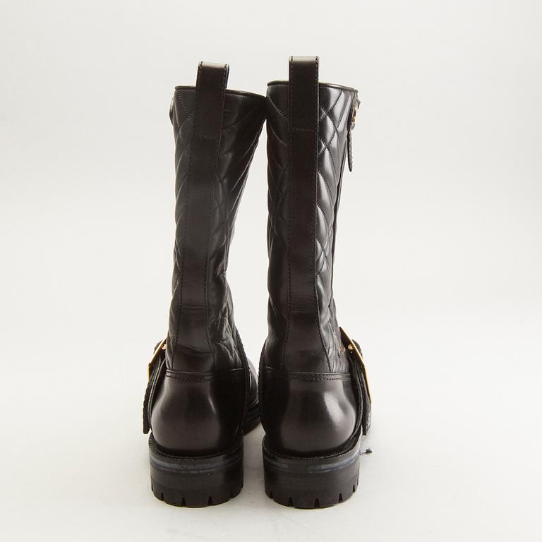 Burberry, London, boots, leather, "Wharting qui mid high boot houseneck".