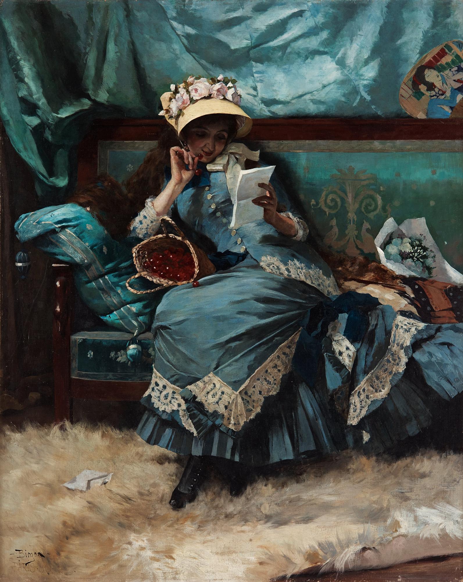 Hugo Birger, "I soffhörnet".