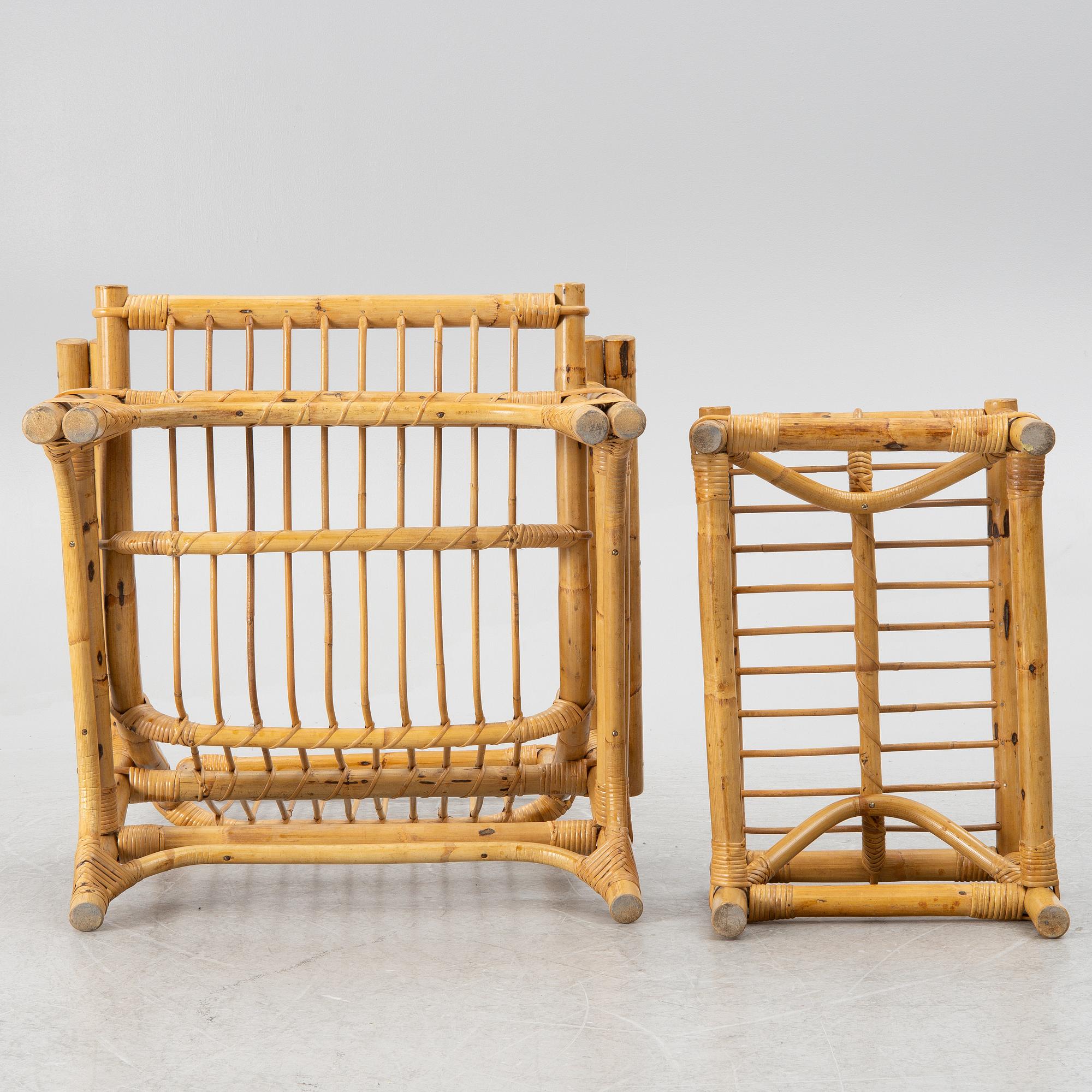 An easy chair with foot stool, end of the 20th century.