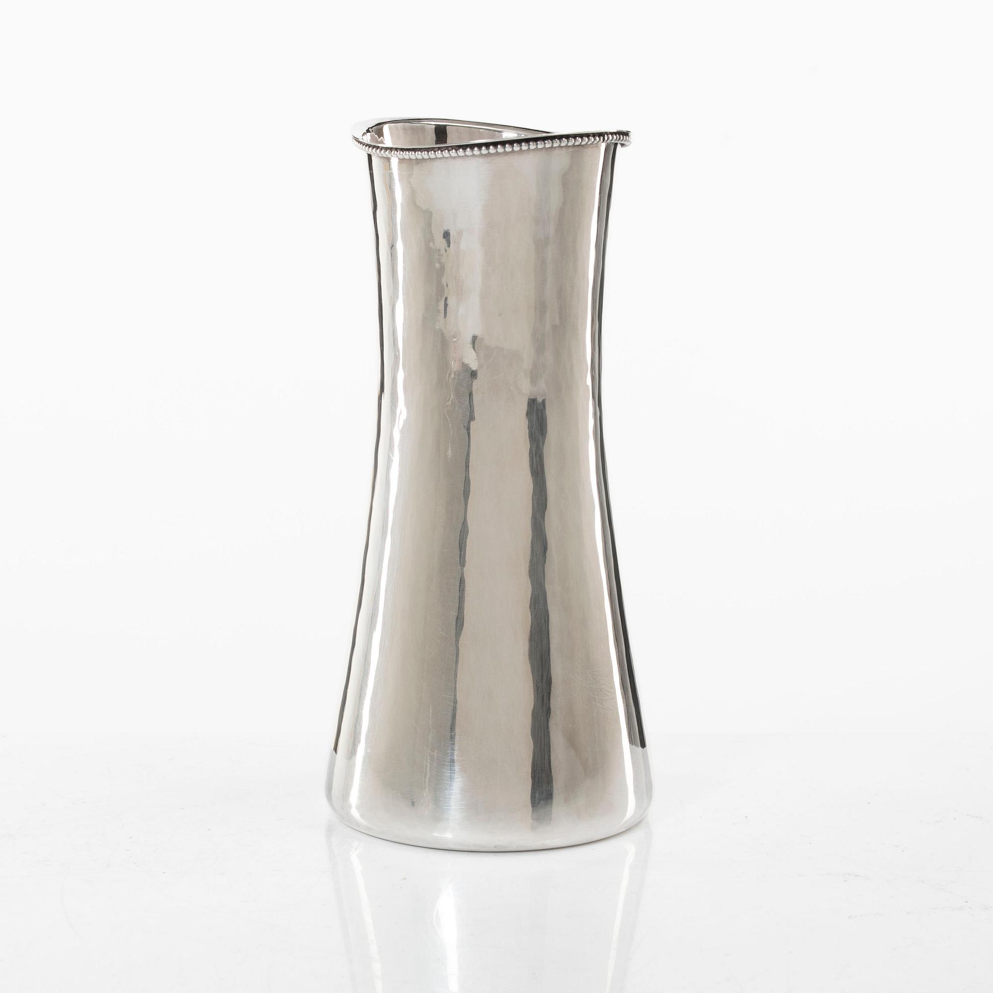 Eric Löfman, A Swedish silver vase, Company MGAB, Upsala 1976.