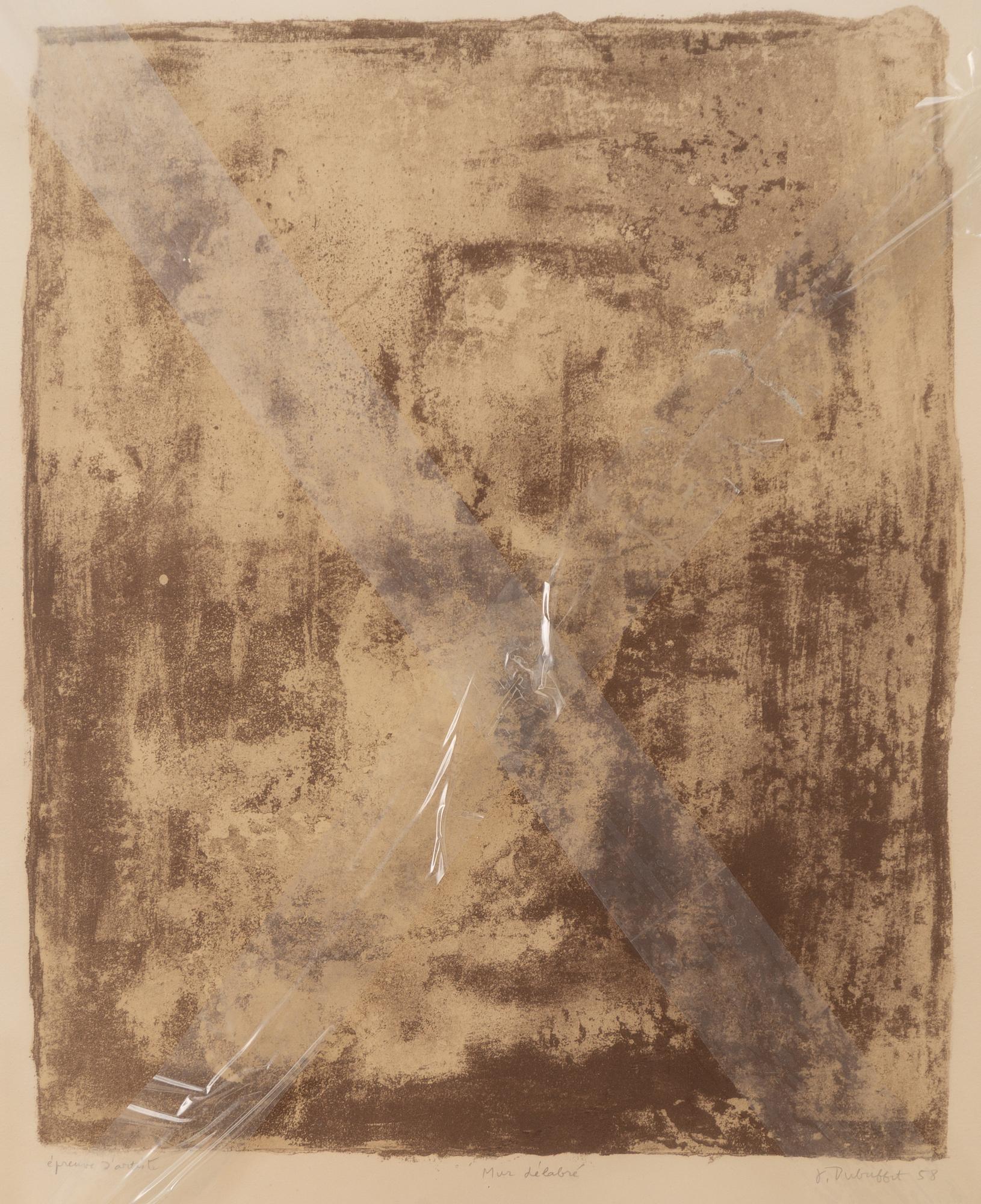 Jean Dubuffet, "Mur délabré".