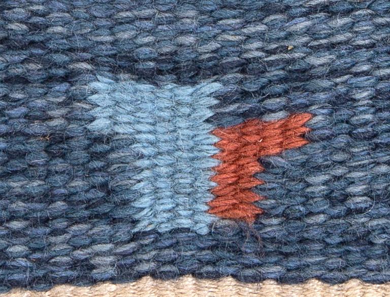 Matta, rölakan, Erik Lundberg, Vävaregården Eringsboda, ca 245x168 cm.