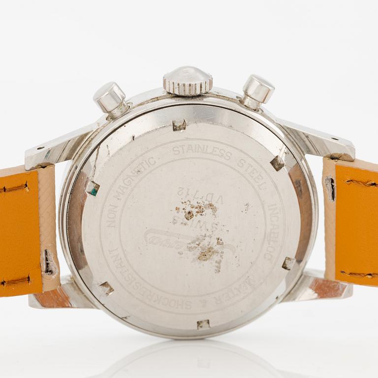 Minerva, kronograf, armbandsur, 36 mm.