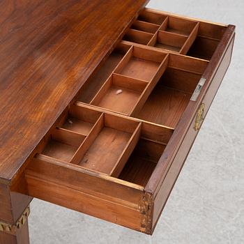 A gustavian style sewing table, 19th Century.