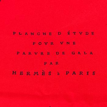 Hermès, an 'Etude Pour une Parure de Gala' silk scarf.
