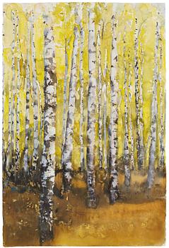 1139. Lars Lerin, "Birches".