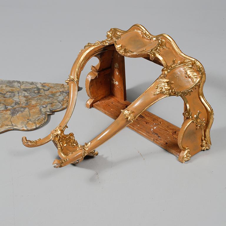 KONSOLBORD, rokokostil, 1800-tal.