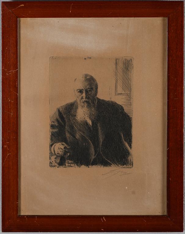 ANDERS ZORN, etsning, signerad.