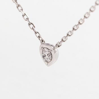 Cartier, kaulakoru, "d'Amour", 18K valkokultaa ja briljanttihiottu timantti.