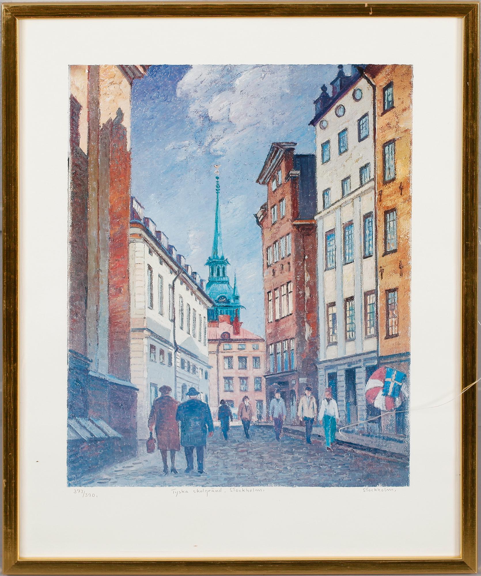 STIG JONZON, 4 st, tryck, signerade och numrerade.