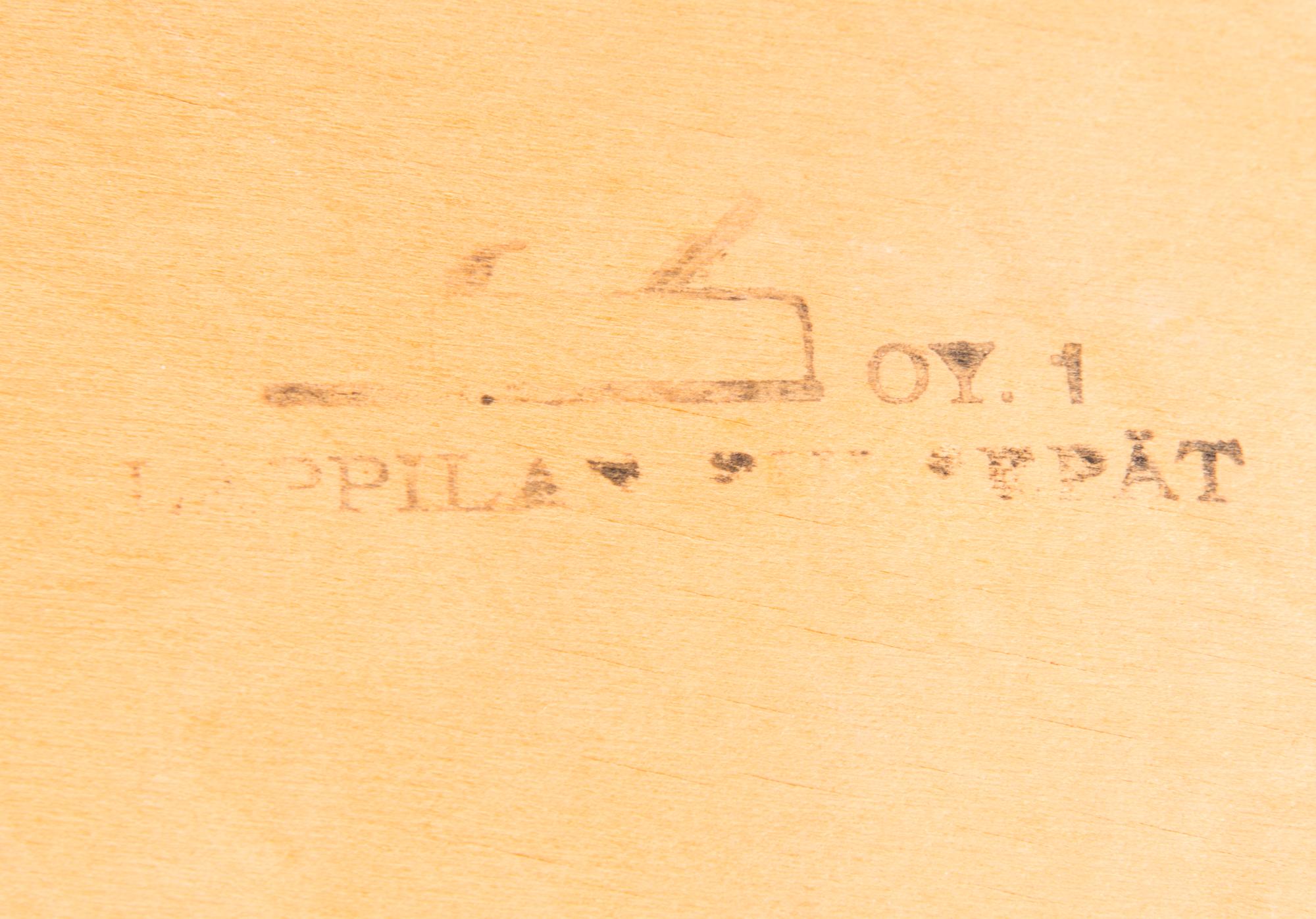 VITRIINI/SENKKI, Lappilan Puusepät 1930-luku.