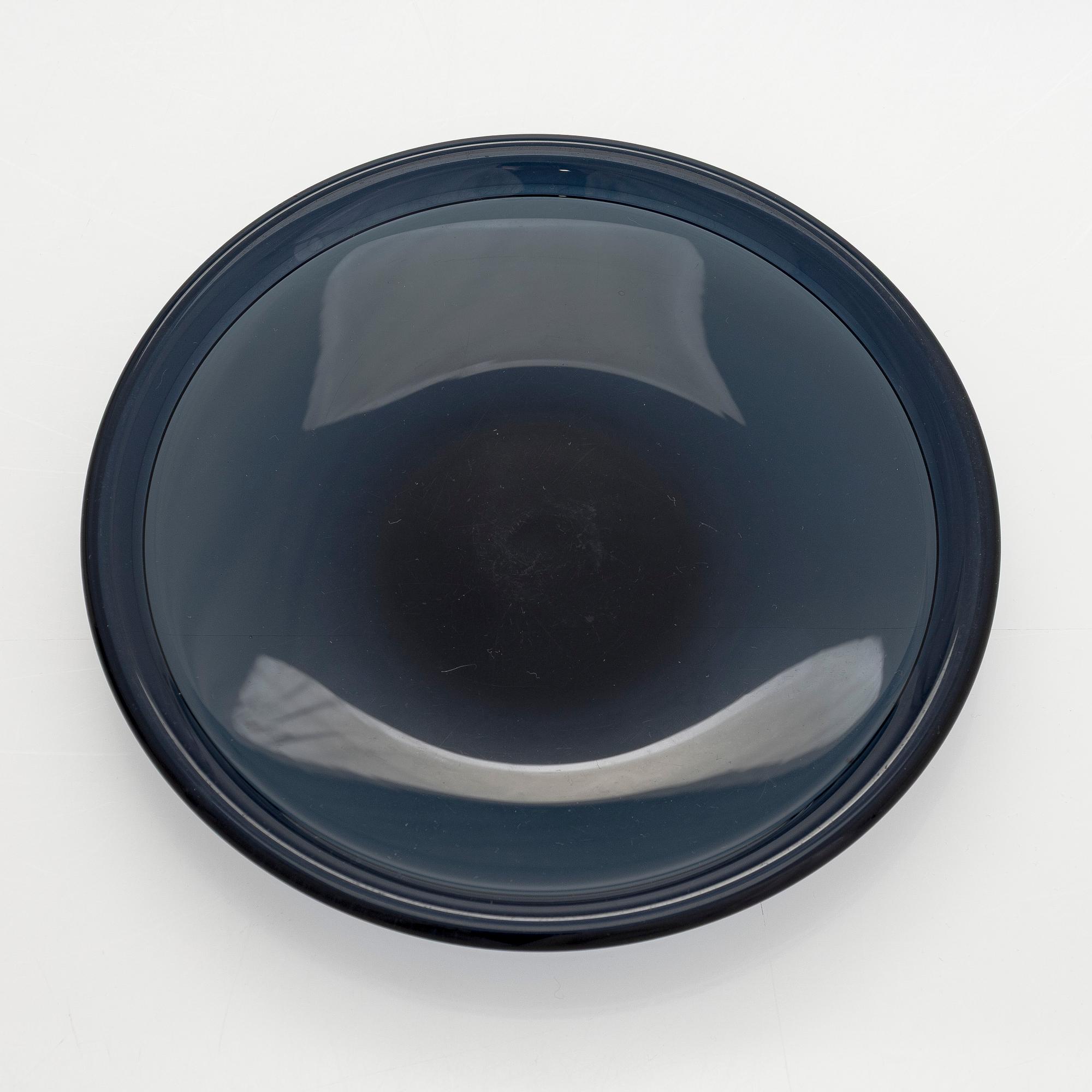 Timo Sarpaneva, tallrikar, 10 st, "Bandkant", signerade Timo Sarpaneva Iittala -57.