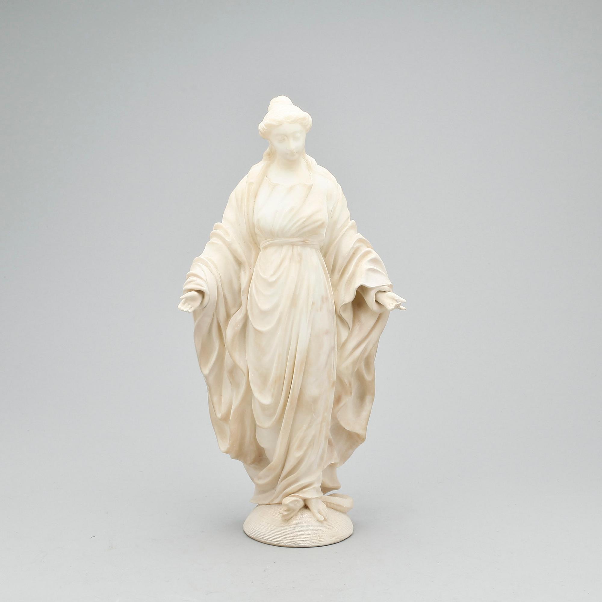 SKULPTUR, alabaster, 1900-tal.