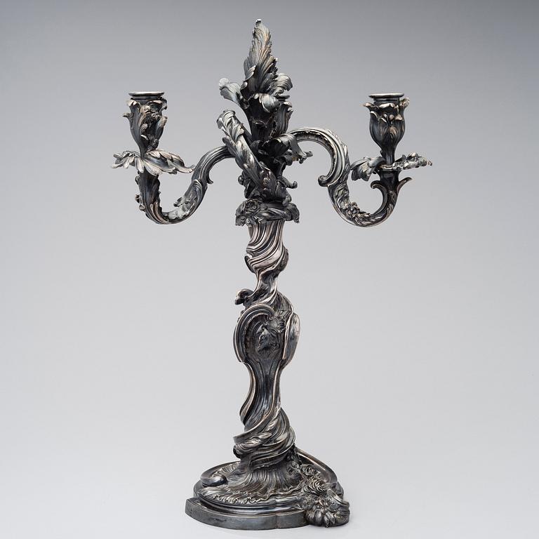 A CANDELABRUM BY EUGÈNE HAZART, signed Eug. Hazart, Paris, the late 19th century.