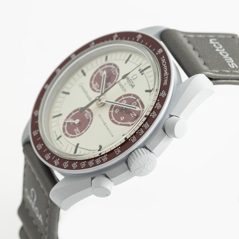 Omega/Swatch, MoonSwatch, "No Reserve", collection of 14 pcs, chronograph, wristwatches, 42 mm.