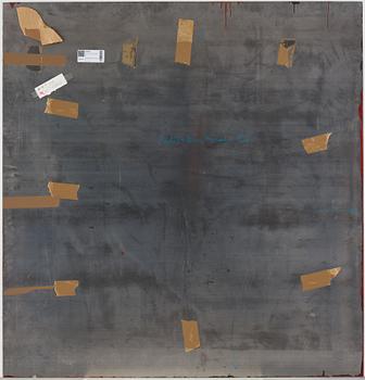 Fredrik Wretman, polyptyk 4 delar, olja på plåt, signerade och daterade -86 a tergo.