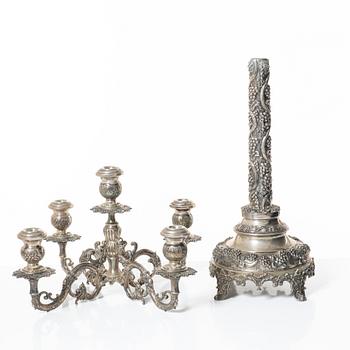 Kandelaber, silver, 1900-tal.