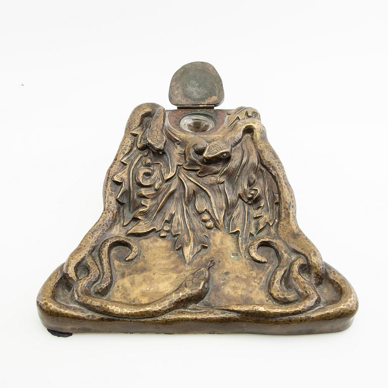 Desk set, 3 pieces, Mogens Ballin, Denmark, first half of the 20th century.