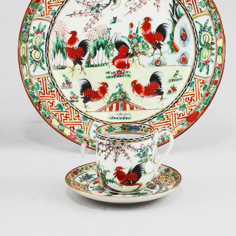 PARTI PORSLIN, 8 delar, Kina, 1900-tal.