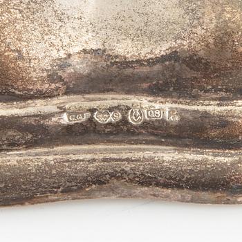 Kandelabrar ett par CG Hallberg Stockholm 1942 silver.