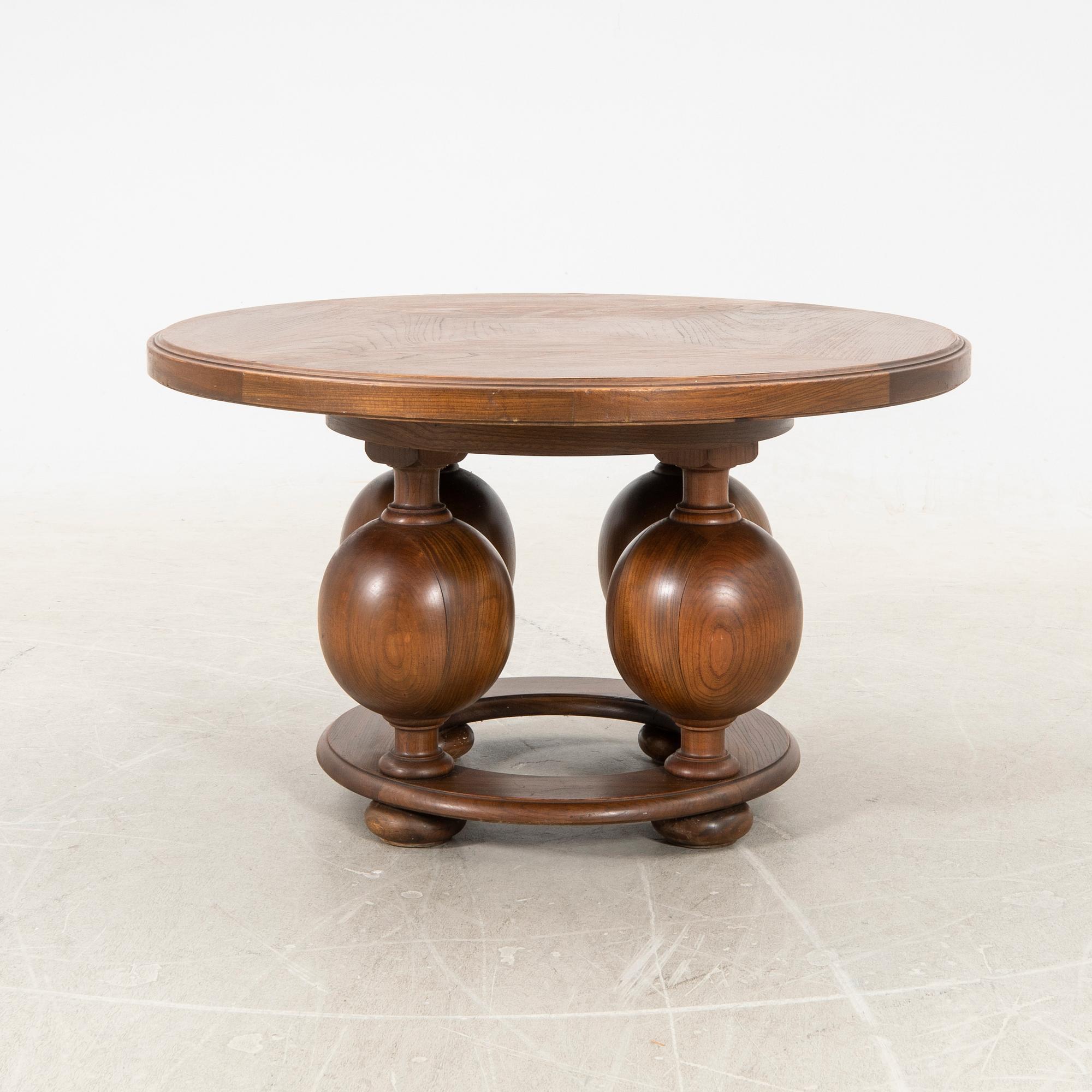 Erik "Klot-Johan" Johansson  tillskrivet, bord, Reiners Möbelfabrik, Mjölby 1940-tal.