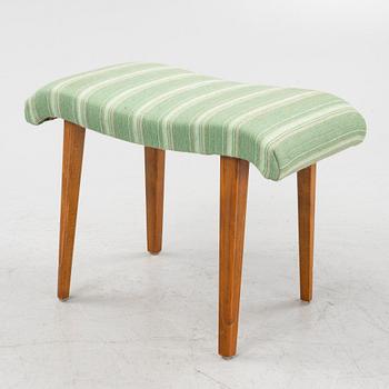 A Swedish Modern dressing table and a stool, AB Förenade Möbelfabrikerna, Linköping, 1940's.