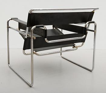 FÅTÖLJ, efter Marcel Breuer, "Wassily", 1900-talets andra hälft.