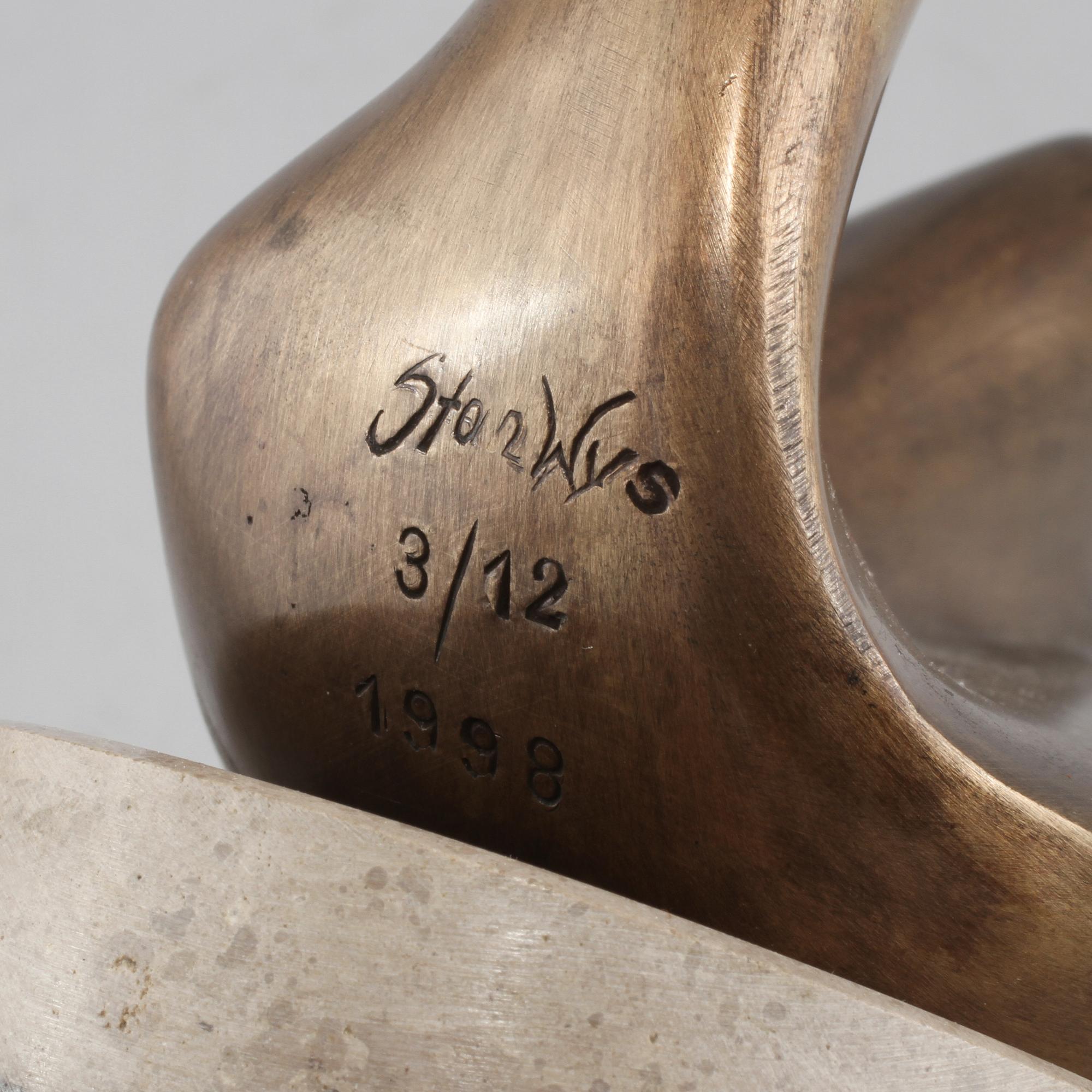 STAN WYS, skulptur, brons, signerad, daterad 1998 och numrerad 3/12.