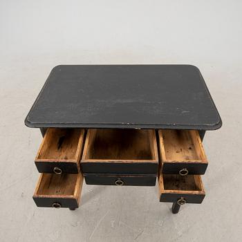 A painted table later part of the 20th century.