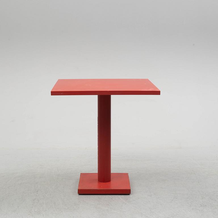 BORIS BERLIN/POUL CHRISTIANSEN, a 'Non' table with two chairs by Komplot design for Källmo.