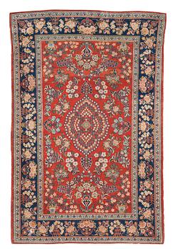 1222. SEMI-ANTIQUE KASHAN. 199,5 x 128 cm.